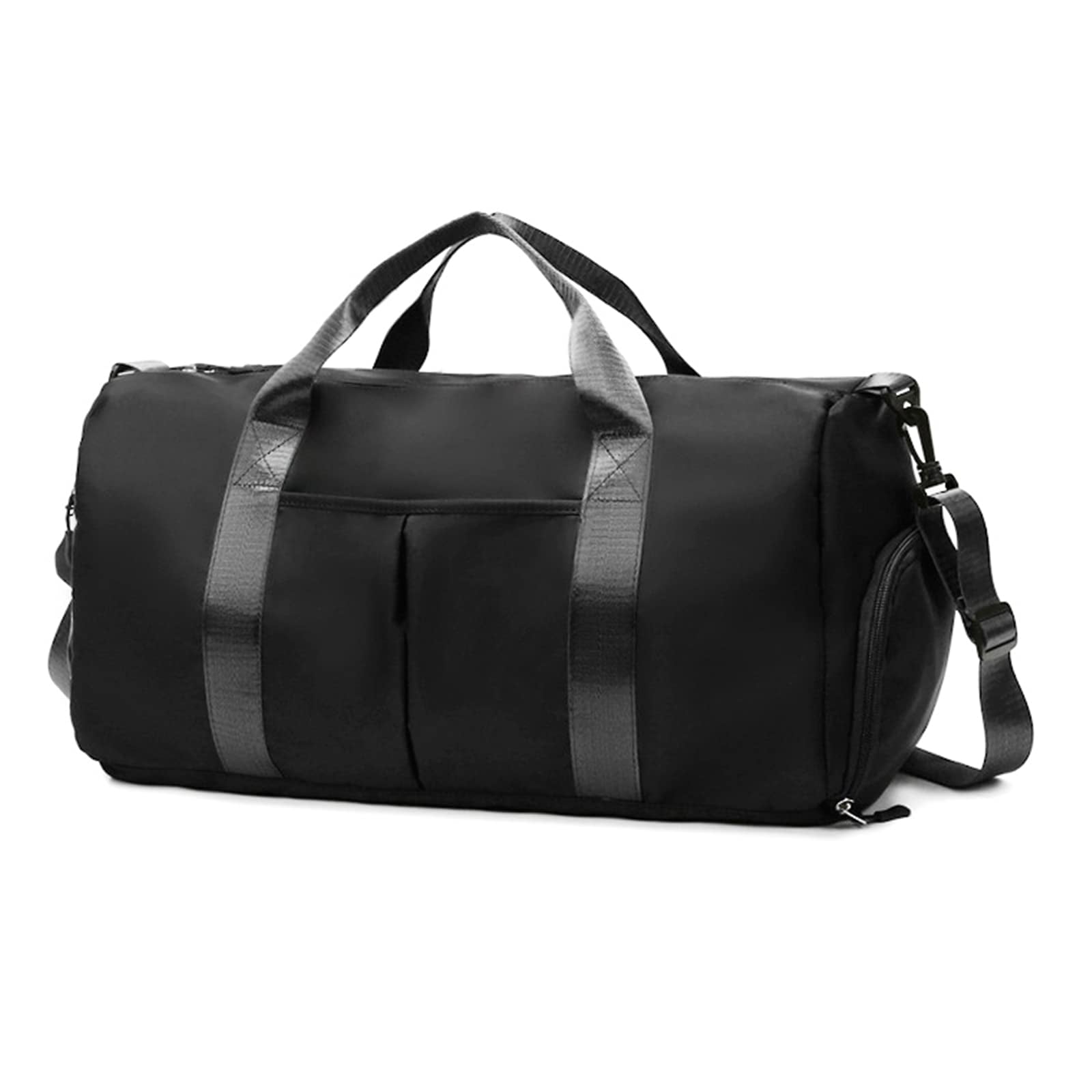  Gym Bag for Women and Men Duffle Bag for Men with Shoe  Compartment, Women Sports Duffel Bags for Traveling with Wet Pocket, Gym  Backpack for Men Workout Weekender, Obsidian Black