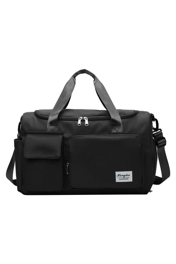 Sports Gym Duffel Bag for Men & Women with Shoe Compartment, Dry Wet Separate Pocket, Weekender Overnight Bag for Travel, Training, Yoga, Lightweight Carry On Tote Handbag