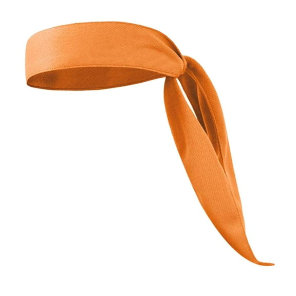 Sports Head Tie Headband Sweatband for Running Basketball Tennis Yoga - Choose orange