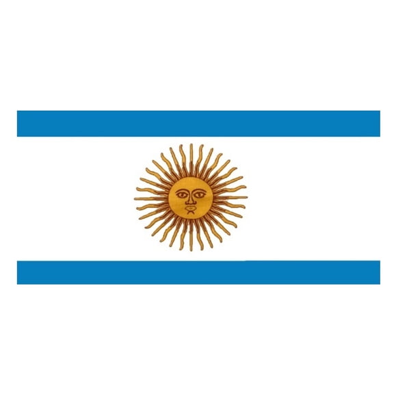 Sports Headband, Sweat Absorbing Headband, Running Headband, Argentina Flag Print Head Band, 9X5 in Lightweight Stretch Soccer Fan Head Wrap, Blue White Sun of May
