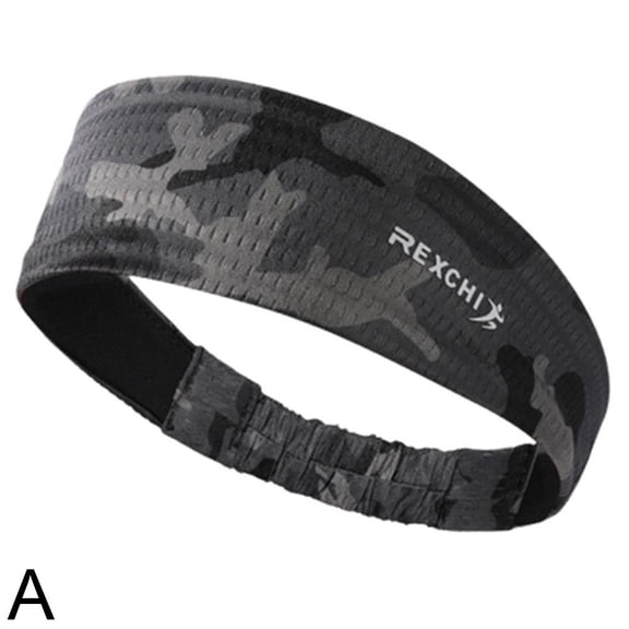 Sports Headband Sweat-Absorbing Non-Slip Elastic Headband for Running Yoga Gym