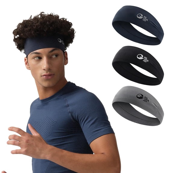 Sports Headband for Men & Women - Sweat Wicking & Breathable Headband for Running, Cycling, Yoga, Fitness, Outdoor Activities