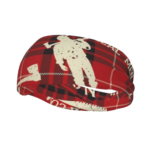 Sports Headbands Sweat Absorbing Breathable Hair Head Bands for Running Fitness Gym, Lumberjack Woodsman North