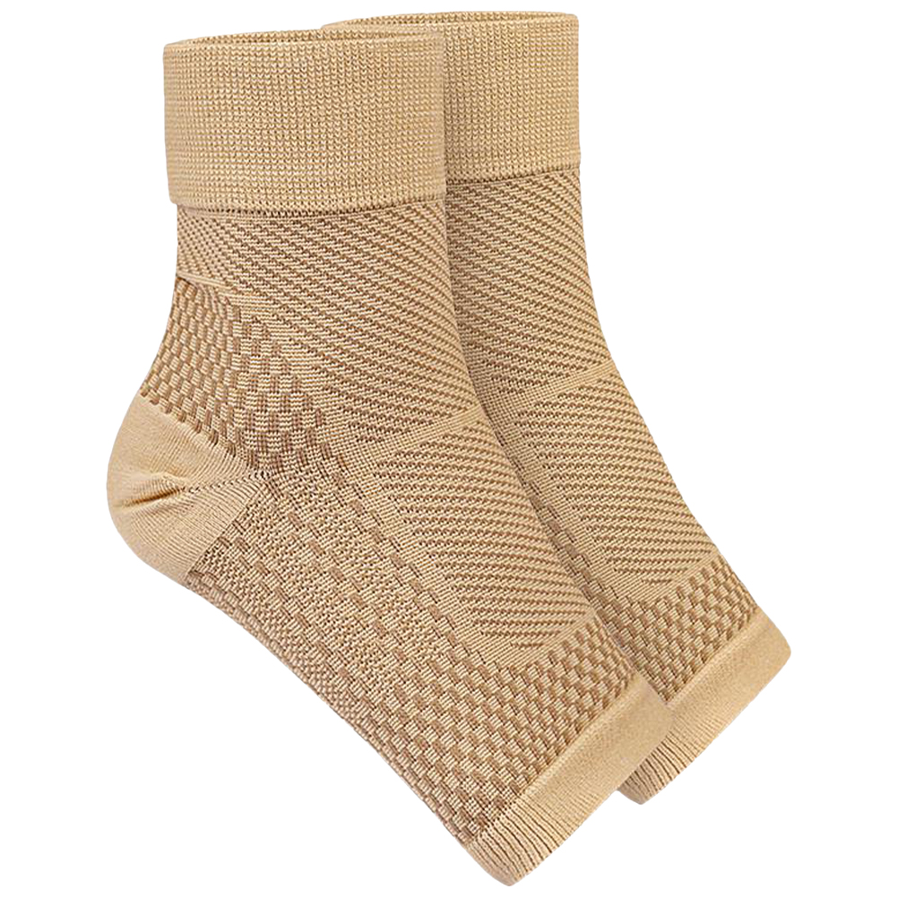 Sports Hiking Ankle Socks Heel Plantar Fascia Compression Support