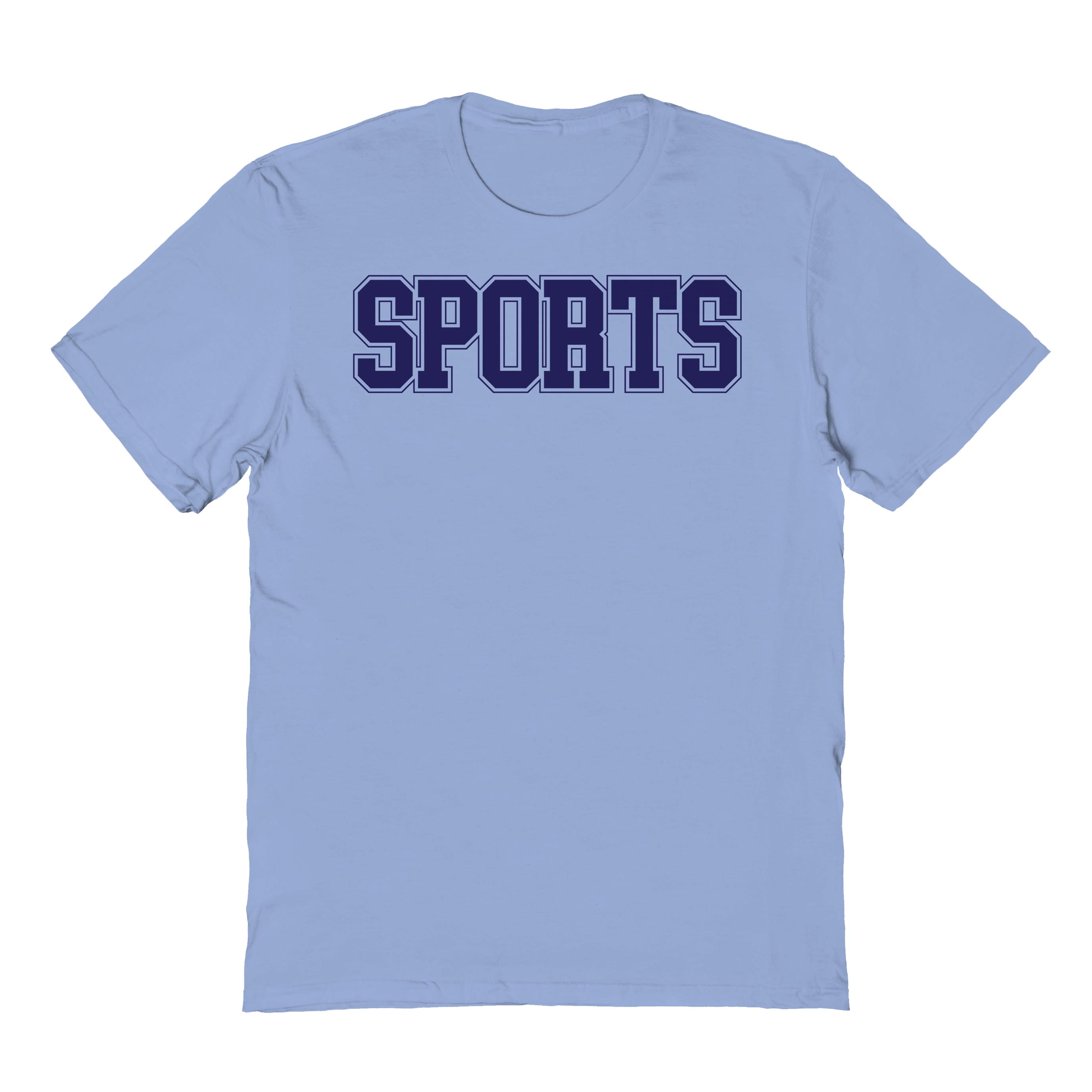 men light blue graphic tee