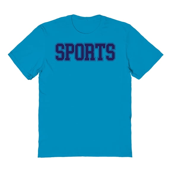 Sports Humor Graphic Tropical Blue Men's Cotton T-Shirt