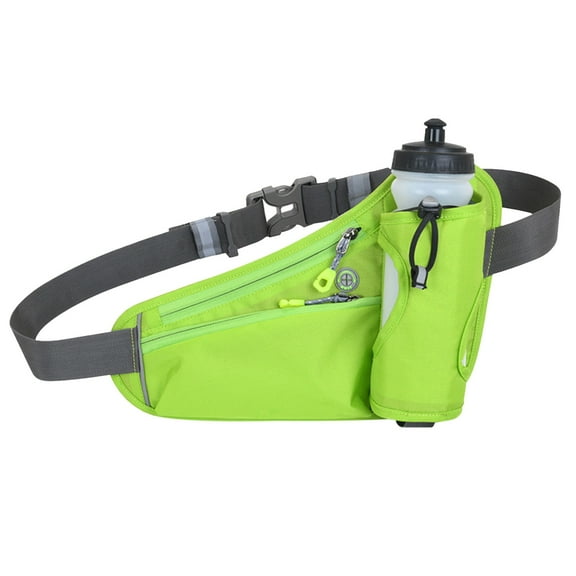 Sports Hydration Belt Bag Running Belt Waist Pack Bag with Water Bottle Holder for Men Women Running Cycling Hiking Wal