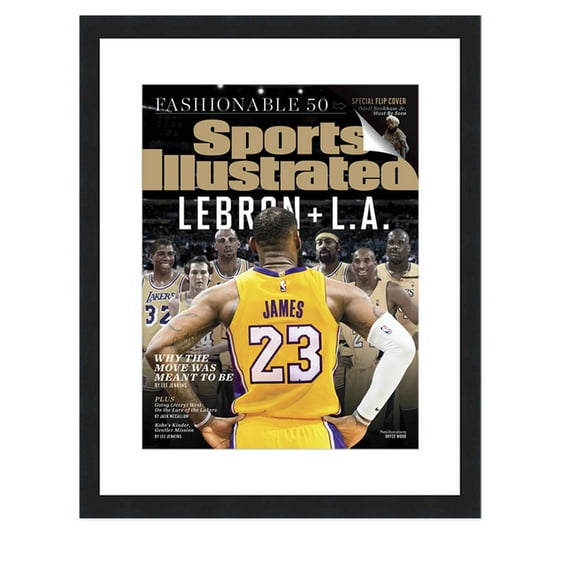 Sports Illustrated (94-Current) Magazine Display Frame - Acrylic, Backing, and White Mat - Fits