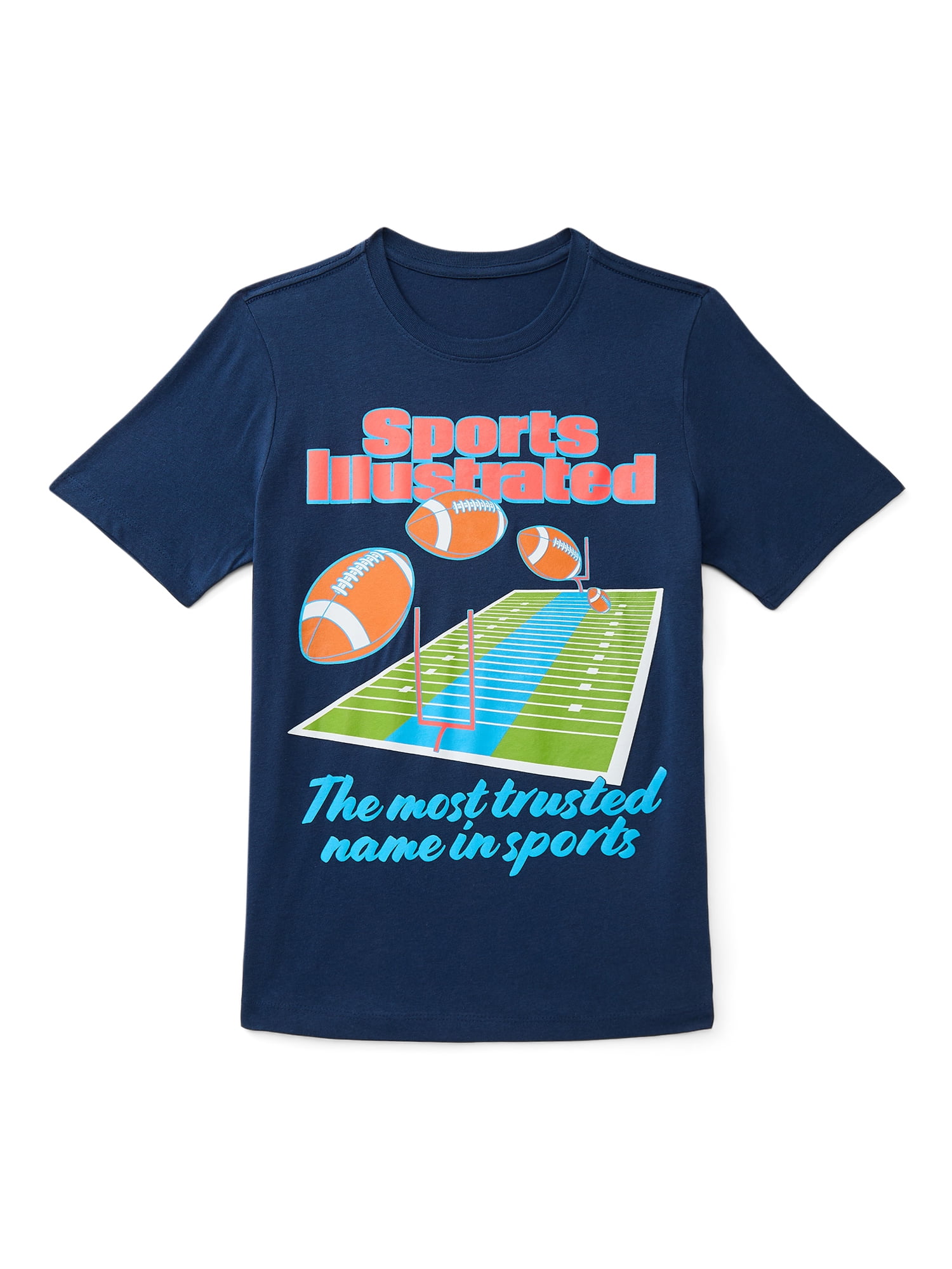 Sports Illustrated Boys' & Big Boys' Graphic Tee with Short Sleeves, Sizes 4-18