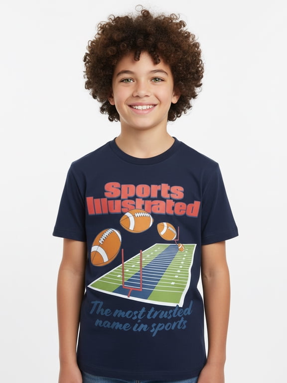 Boys' & Big Boys' Graphic Tee with Short Sleeves, Sizes 4-18