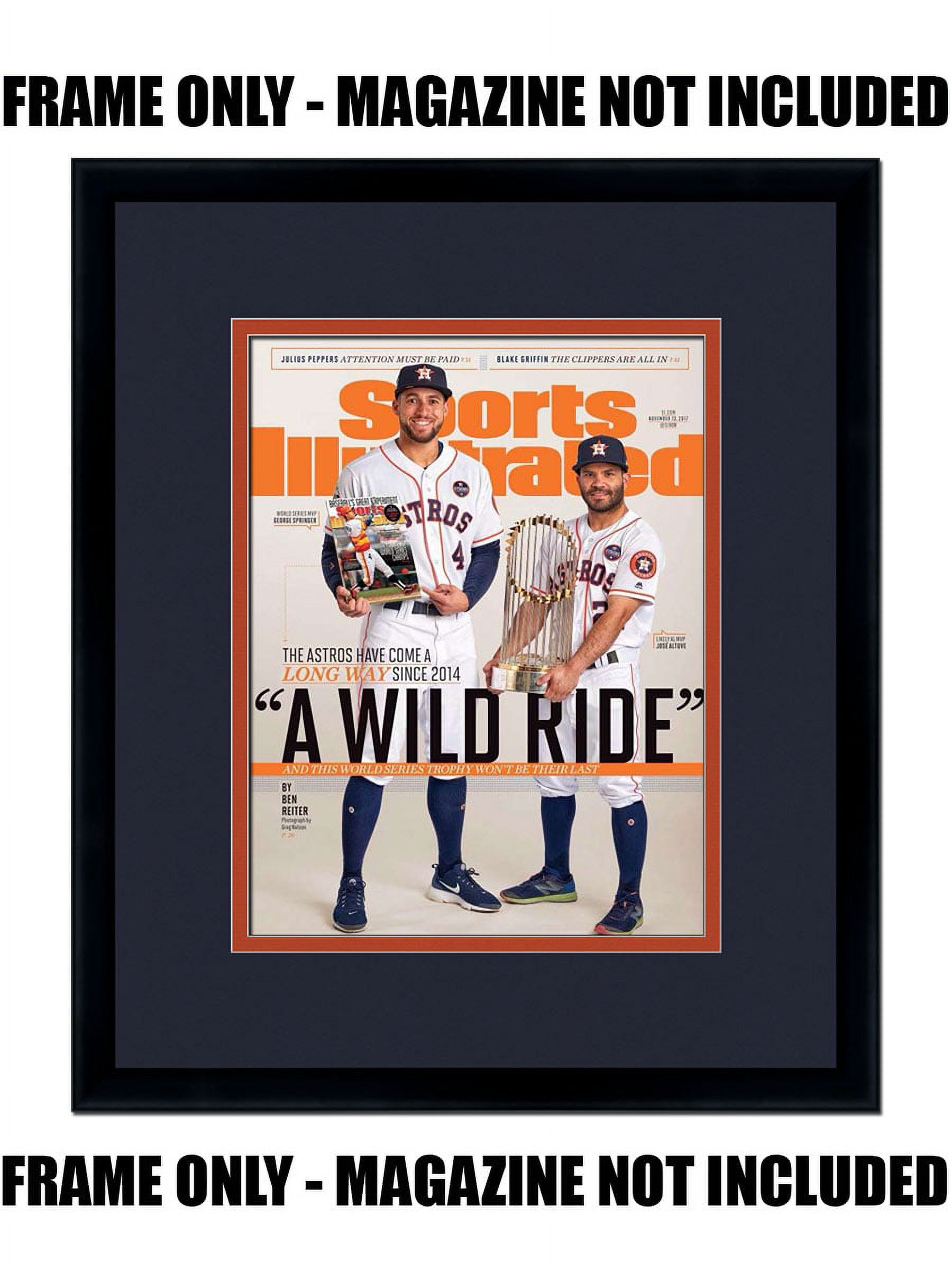 Sports Illustrated Magazine Frame with Astros Colors Double Mat