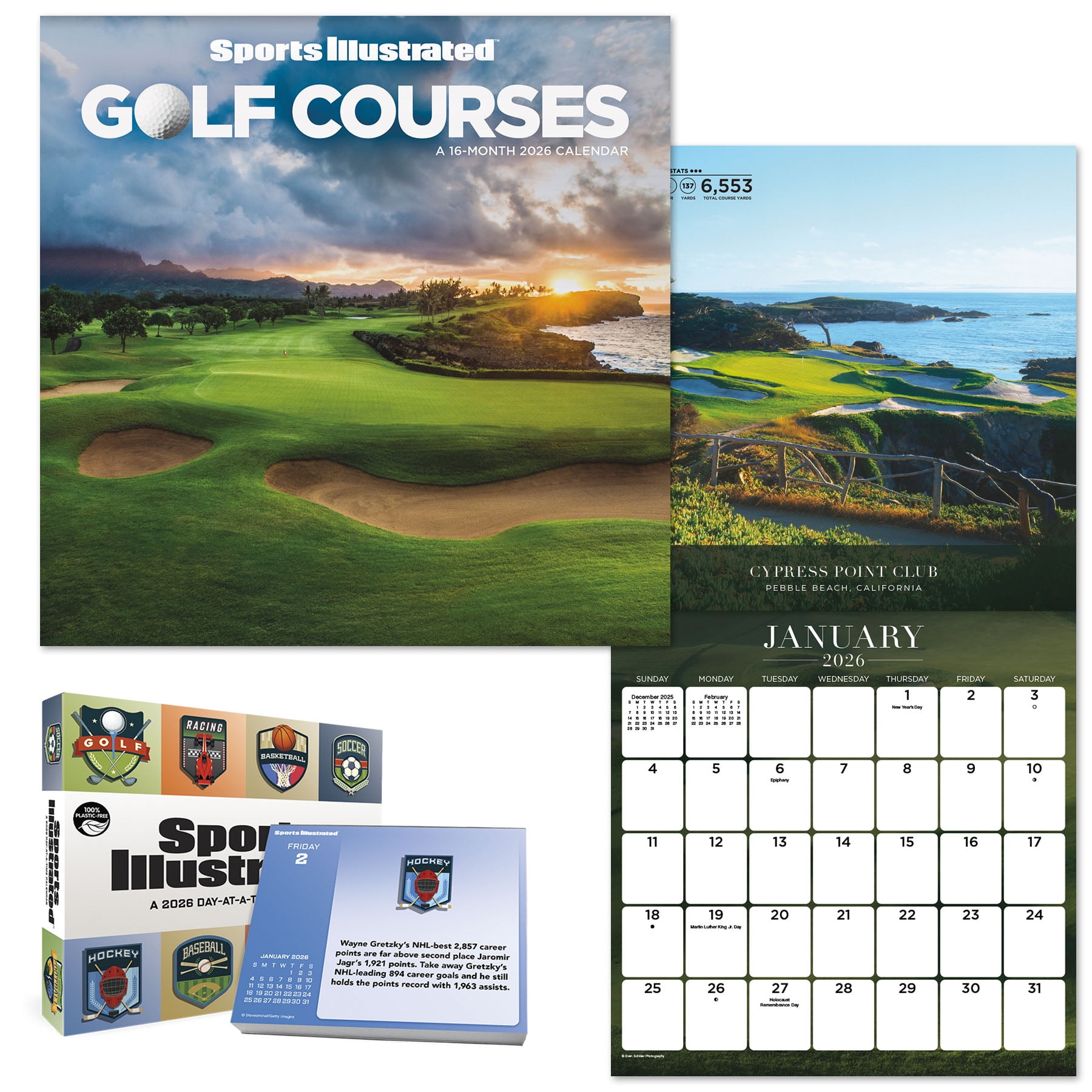 Sports Illustrated: Sports 2025 Calendar and Daily Desk Box Calendar