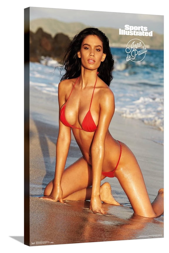 Sports Illustrated: Swimsuit Edition - Anne De Paula 18 Canvas Wall Poster, 22.375" x 34"