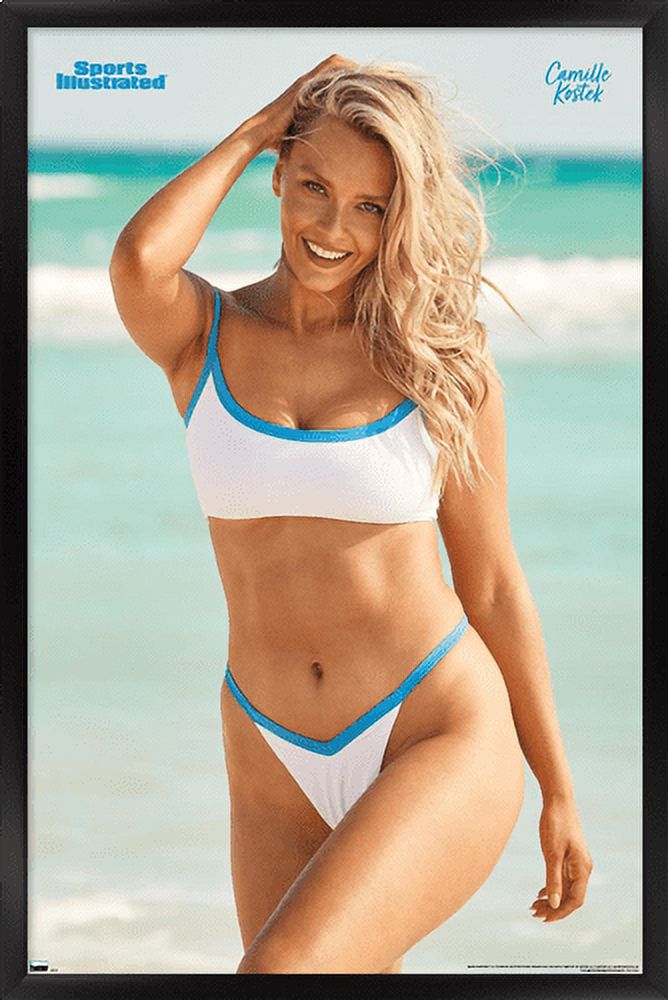 Sports Illustrated: Swimsuit Edition - Camille Kostek 21 Wall Poster, 22.375" x 34" Framed