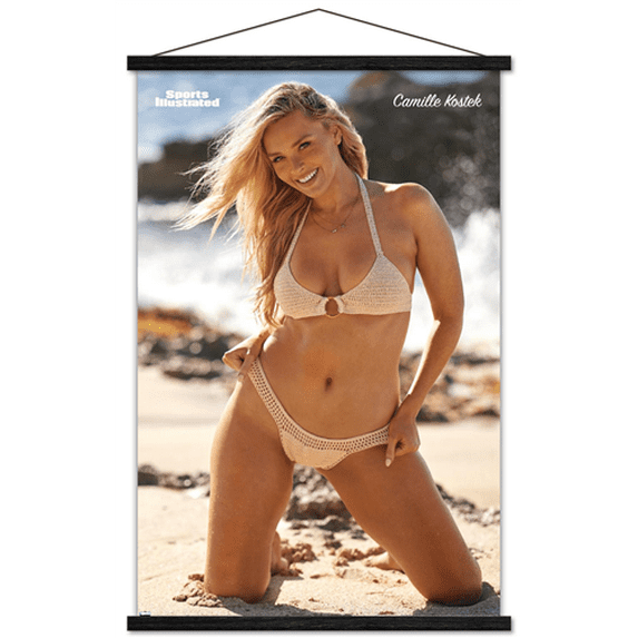 Sports Illustrated: Swimsuit Edition - Camille Kostek 22 Wall Poster with Magnetic Frame, 22.375" x 34"