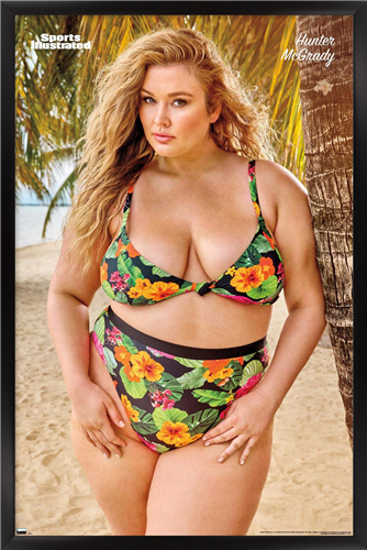 Sports Illustrated: Swimsuit Edition - Hunter McGrady 22 Wall Poster, 14.725" x 22.375" Framed