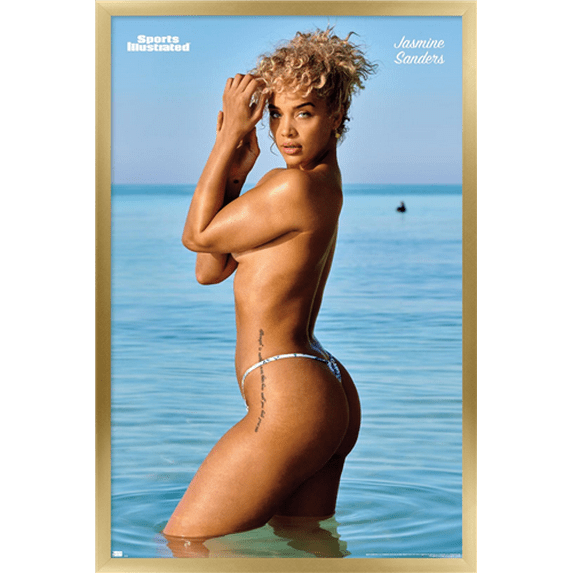 Sports Illustrated: Swimsuit Edition - Jasmine Sanders 22 Wall Poster, 22.375" x 34" Framed