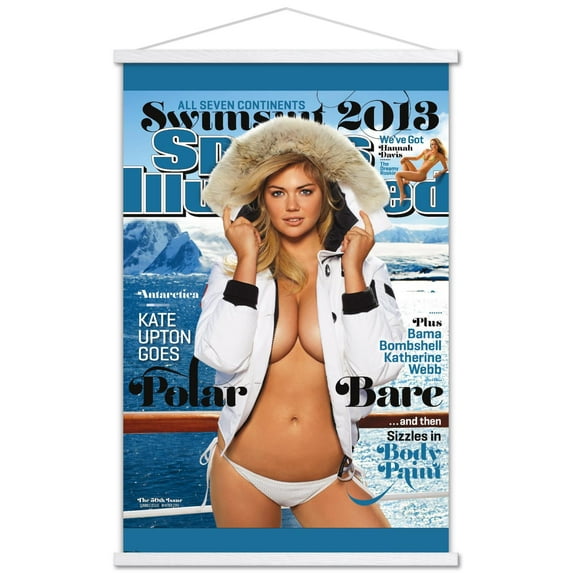 Sports Illustrated: Swimsuit Edition - Kate Upton Cover 13 Wall Poster with Magnetic Frame, 22.375" x 34"
