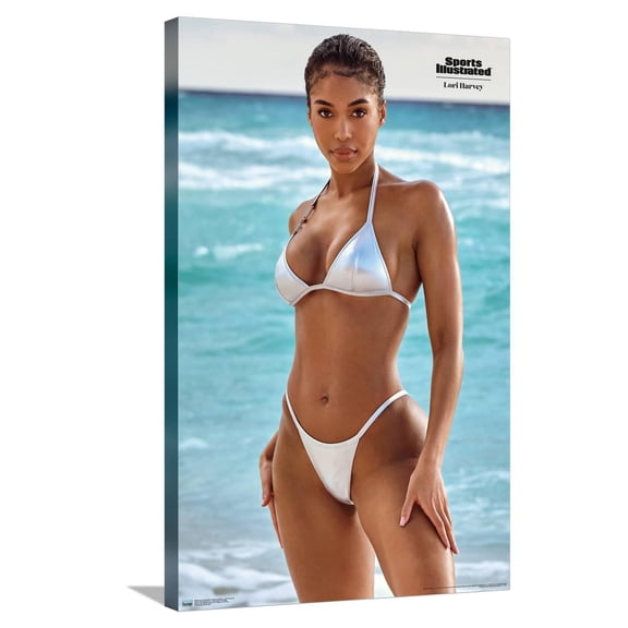 Sports Illustrated: Swimsuit Edition - Lori Harvey 24 Canvas Wall Poster, 22.375" x 34"