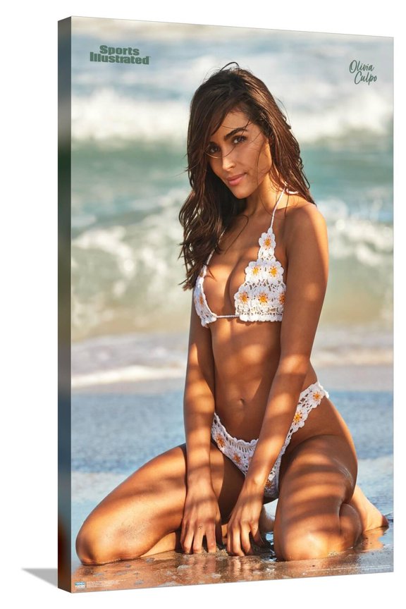 Sports Illustrated: Swimsuit Edition - Olivia Culpo 21 Canvas Wall Poster, 22.375" x 34"