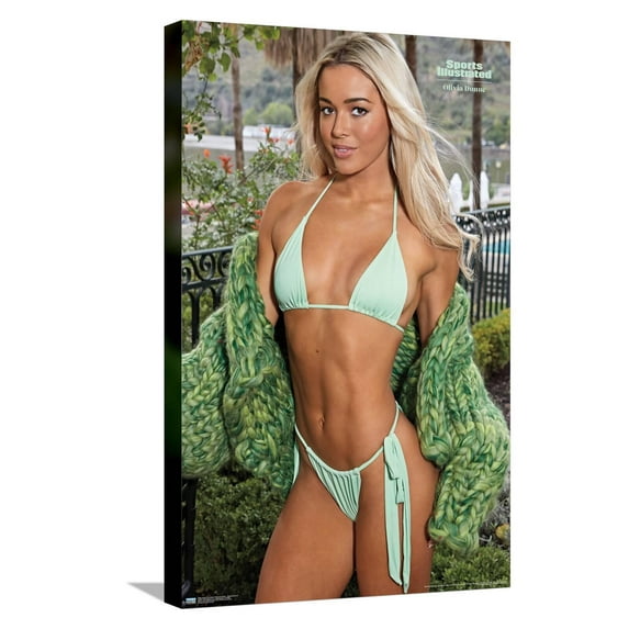 Sports Illustrated: Swimsuit Edition - Olivia Dunne 24 Canvas Wall Poster, 14.725" x 22.375"