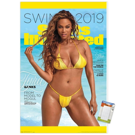 Sports Illustrated: Swimsuit Edition - Tyra Banks Cover 19 Wall Poster, 14.725" x 22.375"