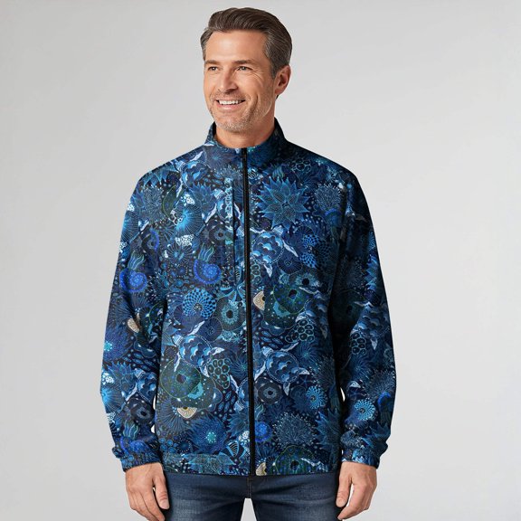 Sports Jacket/Outerwear 100% Polyester Blue Men/Women Unisex Aloha Reef Rules