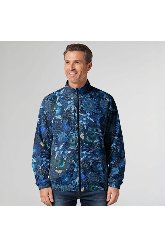 Sports Jacket/Outerwear 100% Polyester Blue Men/Women Unisex Aloha Reef Rules