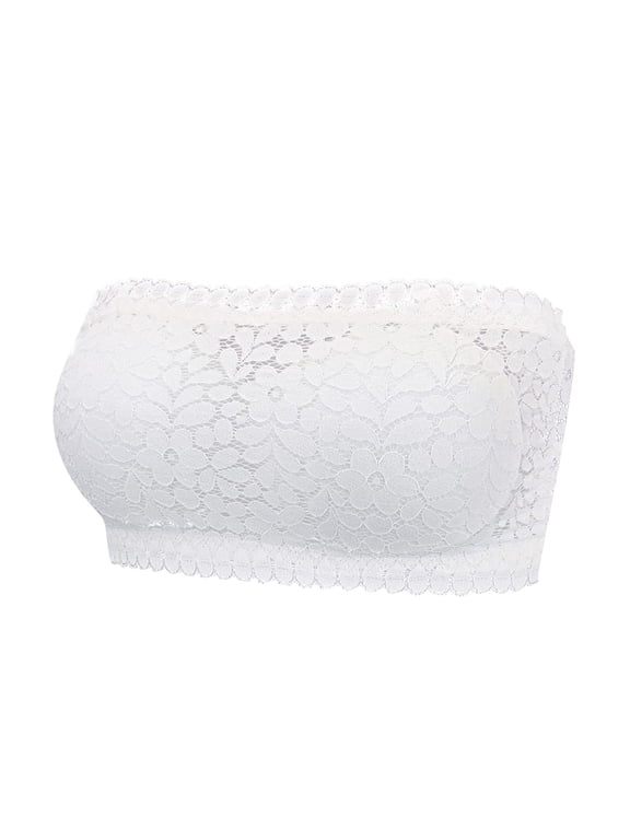 Sports Jelly Bras for Women Ladies Seamless Tube Top Lace Beauty Back Chest Wrapping Underwear Fashion Clothing Bras No Underwire Seamless