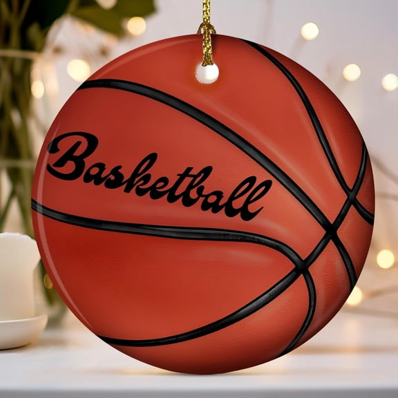 Sports Kids Basketball Player Gift - Christmas Ornament - Christmas Ornament - Holiday Tree Decoration - Ceramic Keepsake - Gift for Women Men Kids - Home Decor - 2025 Holiday