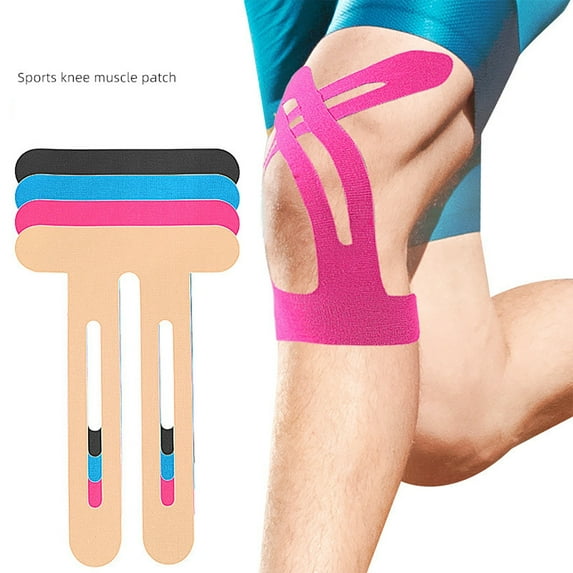 Sports Knee Muscle Patch Elastic Stretch Support Ankle Precut Athletic Recovery Injury Prevention Durable Comfortable Flexible Breathable Design