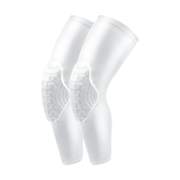 Sports Knee Pad Breathable Basketball Knee Sleeve Honeycomb Bumper Brace Kneelet Protective Knee Pad White L