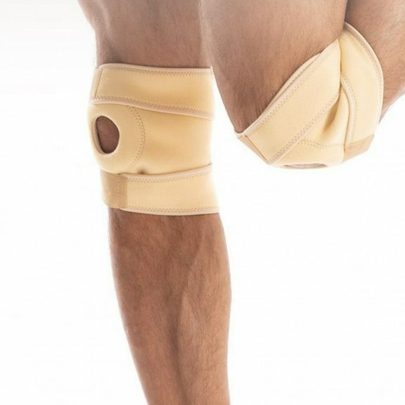 Sports Knee Pads Guard for Men Women Running And Hiking Special Protection Of Patella Neoprene-Pale Yellow 2PCS