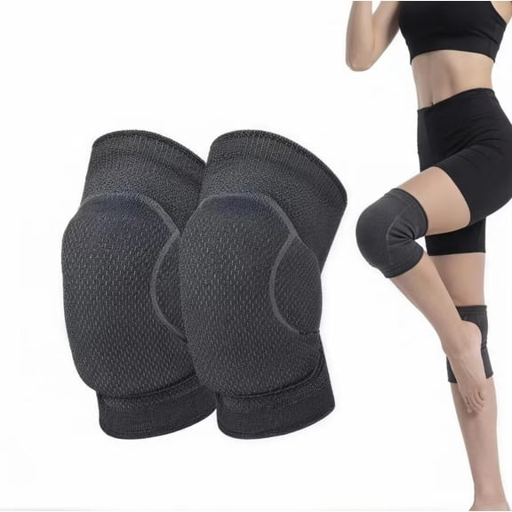 Sports Knee Pads with Thickened Sponge Pad Breathable Compression Support Sleeve for Volleyball, Dance, Training, and Impact Protection
