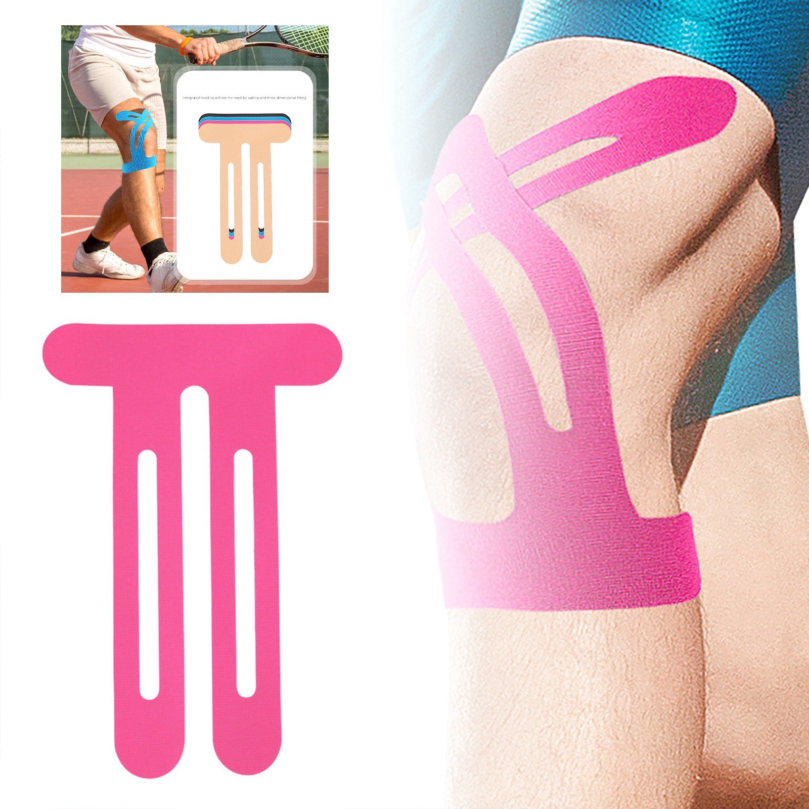 Sports Knee Muscle Patch Elastic Support Precut Stretchable Ankle Joint ...