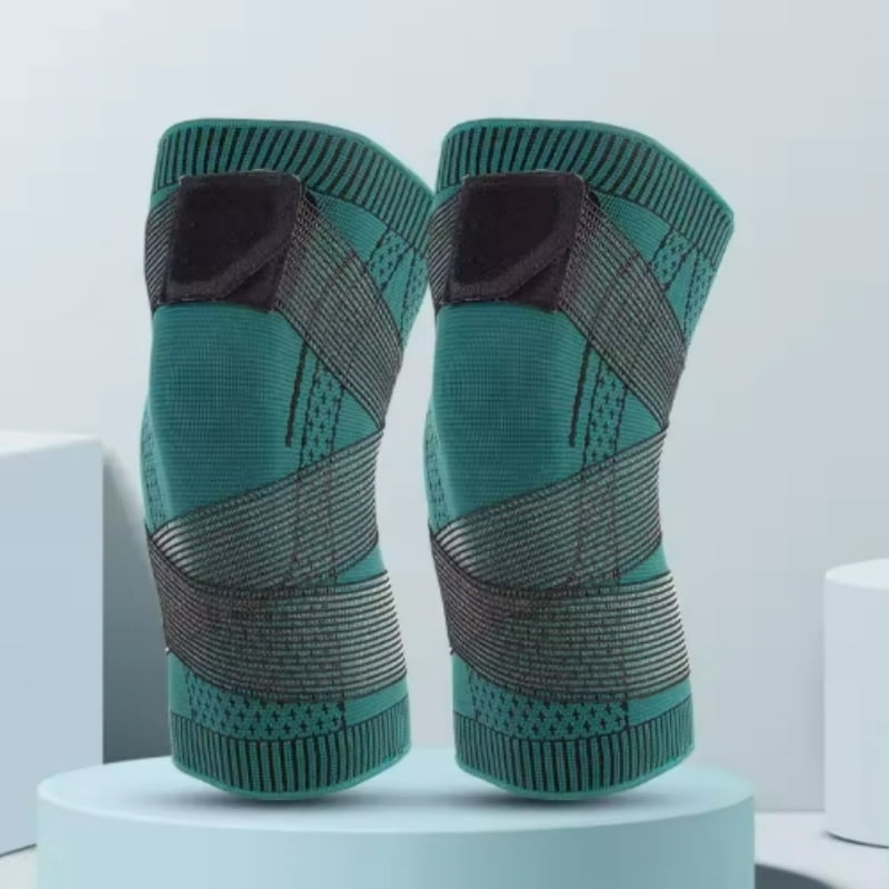 Sports Kneepad Men Women Pressurized Elastic Knee Pads Support Fitness Gear Basketball Volleyball Brace Protector Bandage