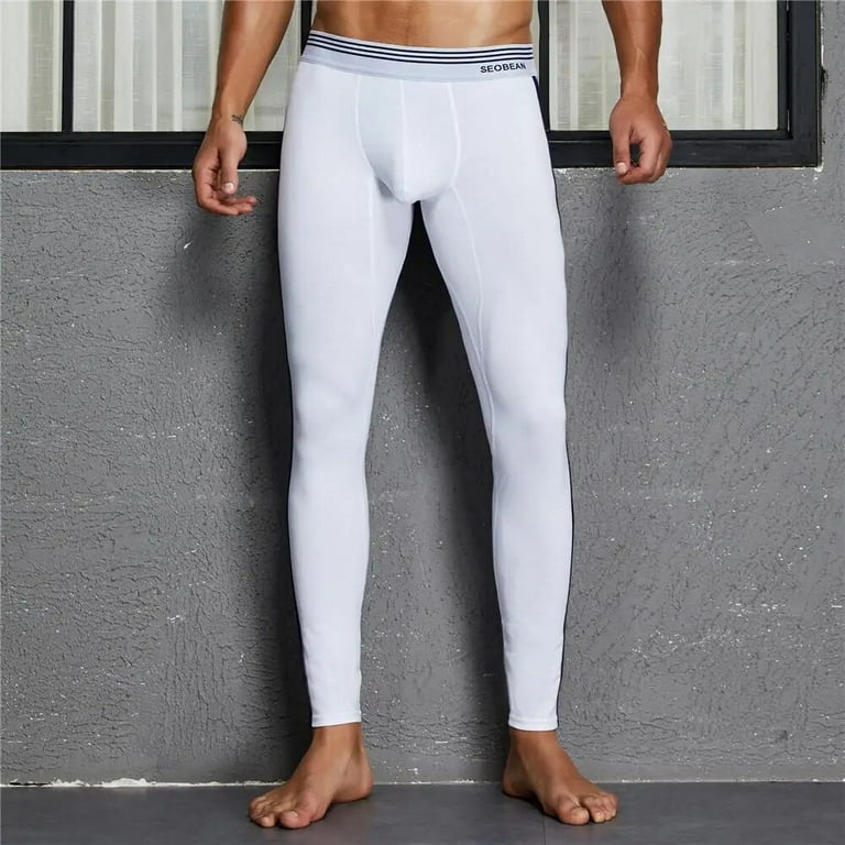 Sports Leggings Running Tights Men Basketball Compression Pants Fitness Gym Athletic Jogging Winter Sexy Pouch Yoga Gay WHITE XL Walmart