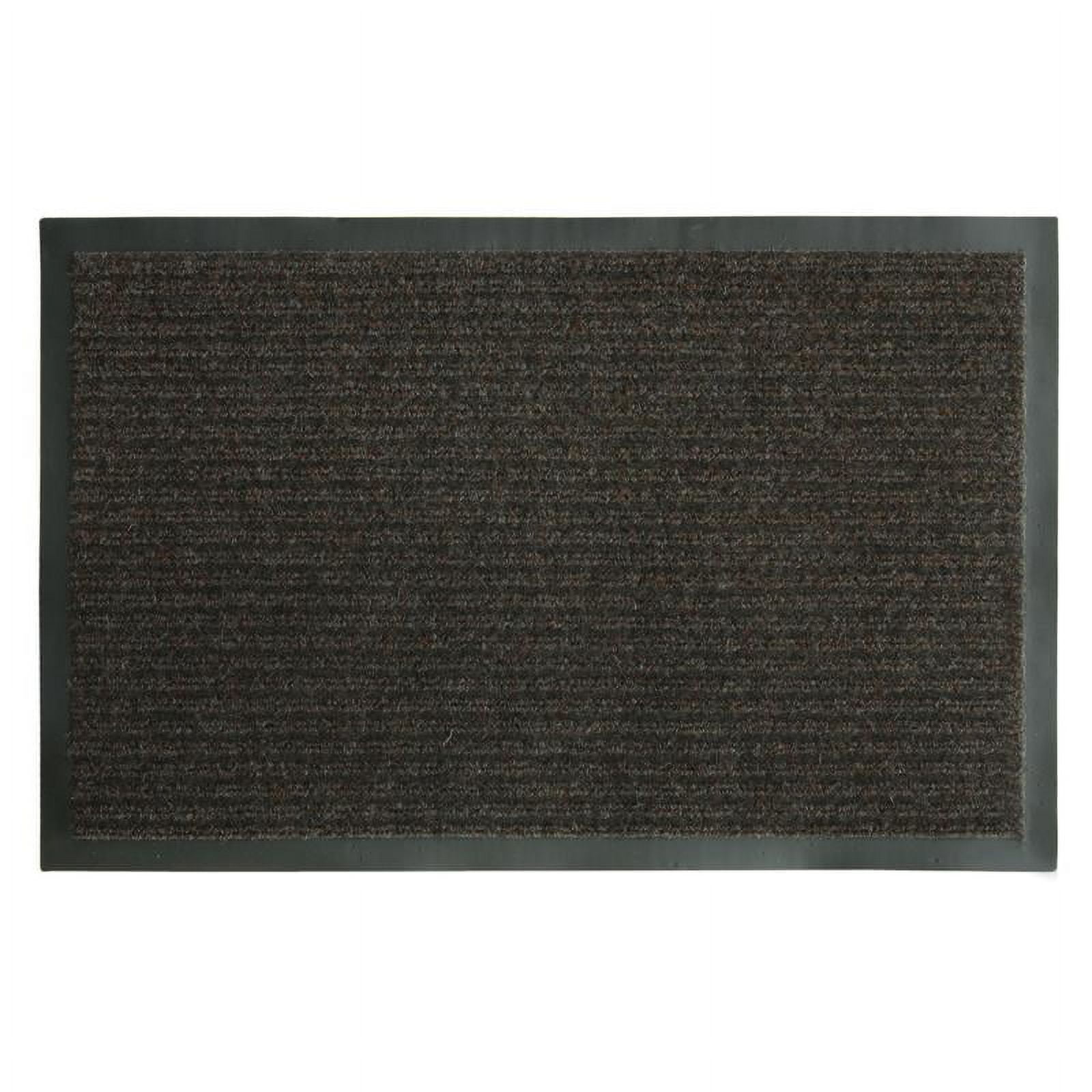 Brown Ribbed Polypropylene Outdoor Utility Mat 18" x 28"