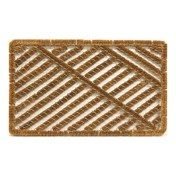 Sports Licensing Solutions 6005974 30 x 18 in. Wire Brush Brown Coir Coco Mat