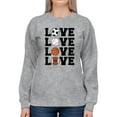 thumbnail image 1 of Sports Love Sweatshirt Women -Smartprints Designs, Female 3X-Large, 1 of 4