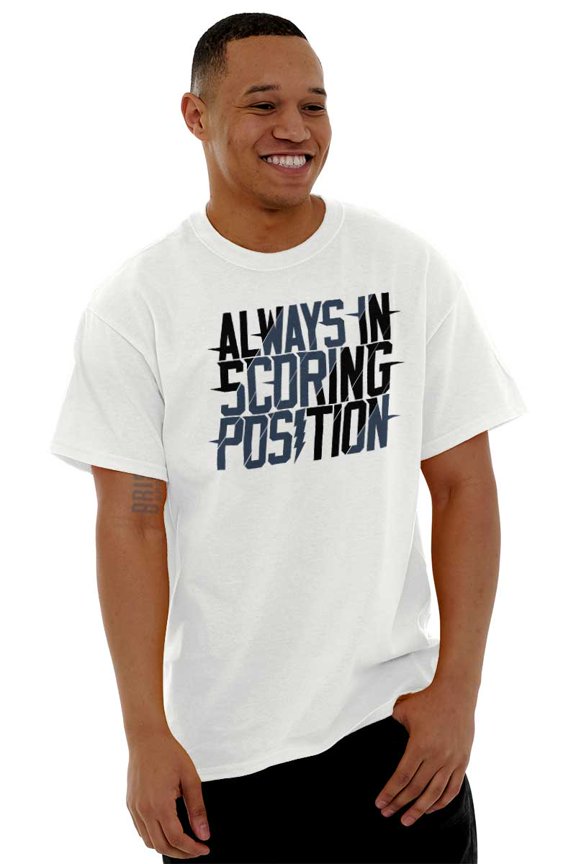 Scoring Position Baseball Game Winner Men's Graphic T Shirt Tees Brisco Brands S