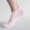 thumbnail image 1 of Sports Mesh Breathable Running Socks Women Summer Thin Boat, Red, 1 of 4
