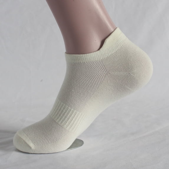 Sports Mesh Breathable Running Socks Women Summer Thin Boat, Yellow