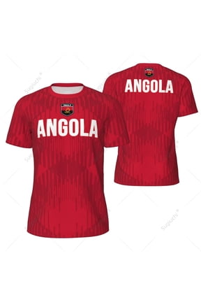 Sports Mesh T-shirt Angola Flag For Running Bike Soccer Tennis Football Fitness Tees 3D Printed Custom