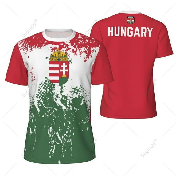 Sports Mesh T-shirt Hungary For Running Bike Soccer Tennis Football Fitness Tees 3D Printed Custom