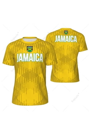 Sports Mesh T-shirt Jamaica Flag For Running Bike Soccer Tennis Football Fitness Tees 3D Printed Custom
