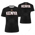 thumbnail image 1 of Sports Mesh T-shirt Kenya Flag For Running Bike Soccer Tennis Football Fitness Tees 3D Printed Custom, 1 of 1