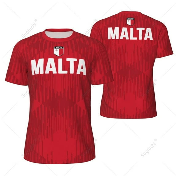 Sports Mesh T-shirt Malta Flag For Running Bike Soccer Tennis Football Fitness Tees 3D Printed Custom