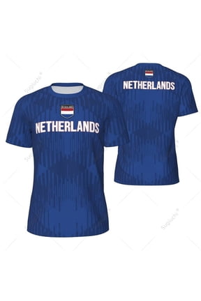 Sports Mesh T-shirt Netherlands Flag For Running Bike Soccer Tennis Football Fitness Tees 3D Printed Custom