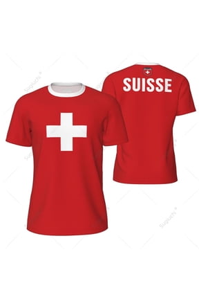 Sports Mesh T-shirt Switzerland Swiss Flag For Running Bike Soccer Tennis Football Fitness Tees 3D Printed Custom